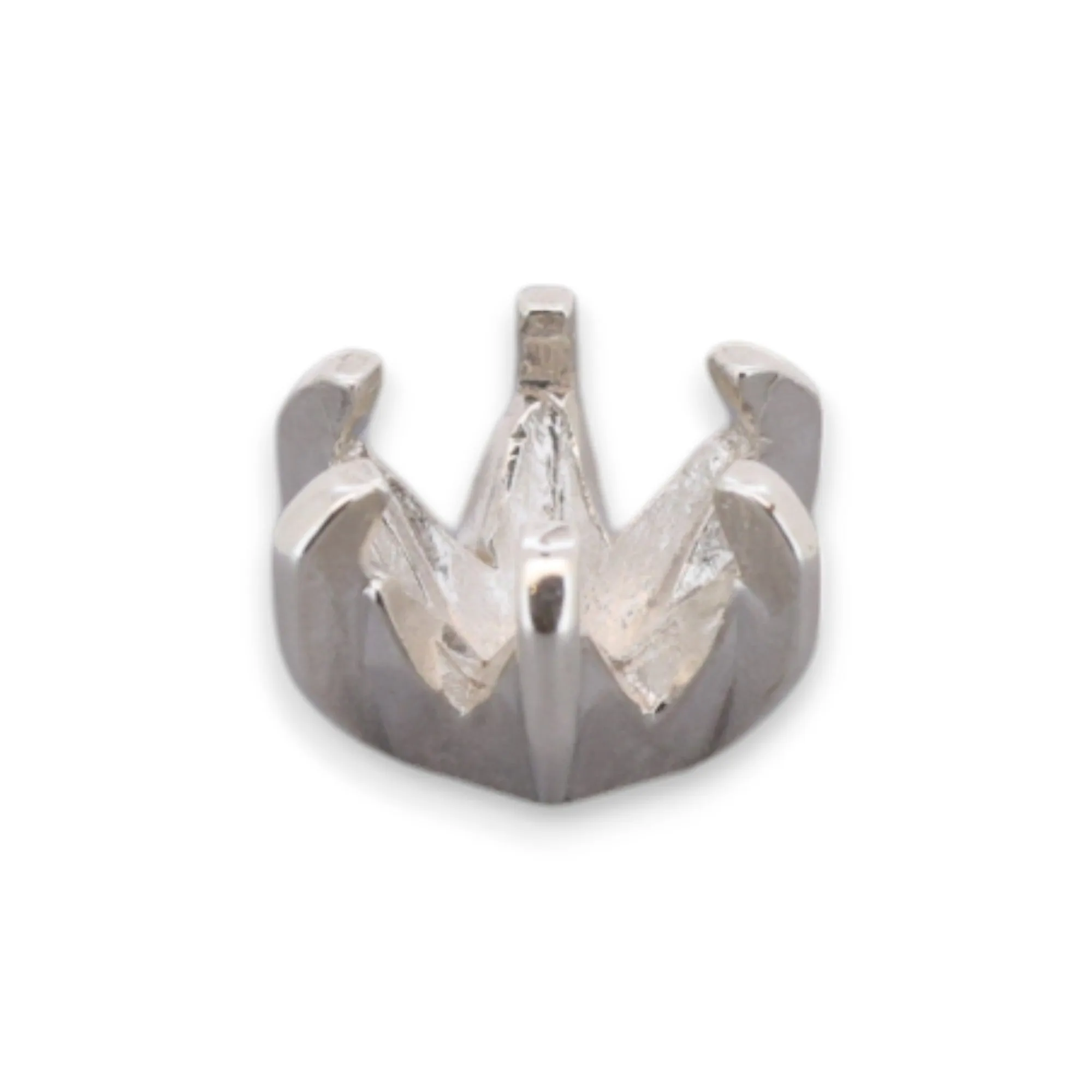 🔗 6 Claw Pre-Notched Hexagon Setting - ROUND in Sterling Silver