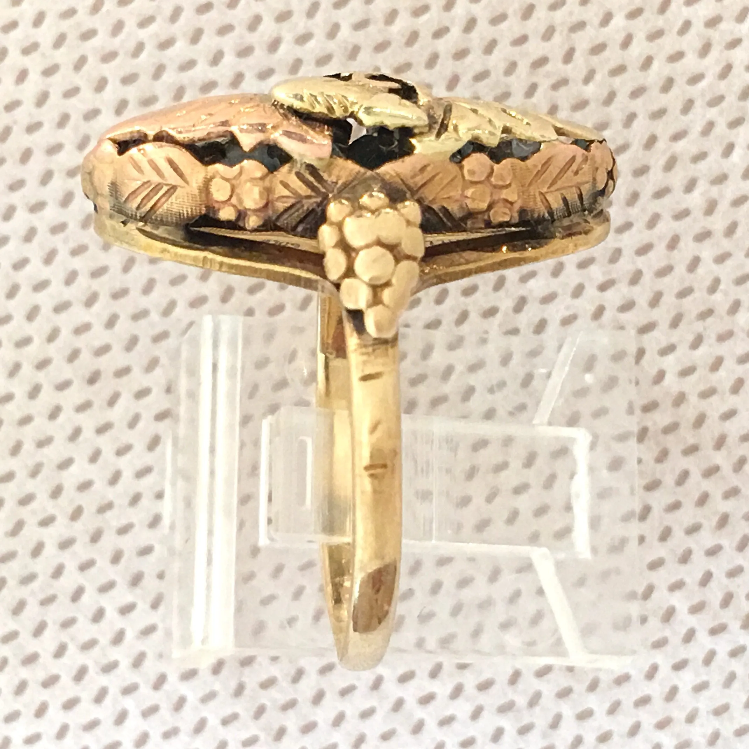 10-12K Black Hills Gold Marquise Shaped Ring