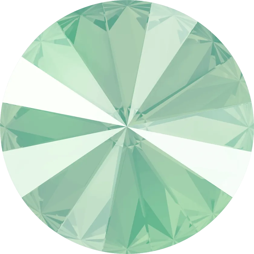 1122 Swarovski Rivoli Chaton & Round Stones, Crystal Mint Green (001 L115S)