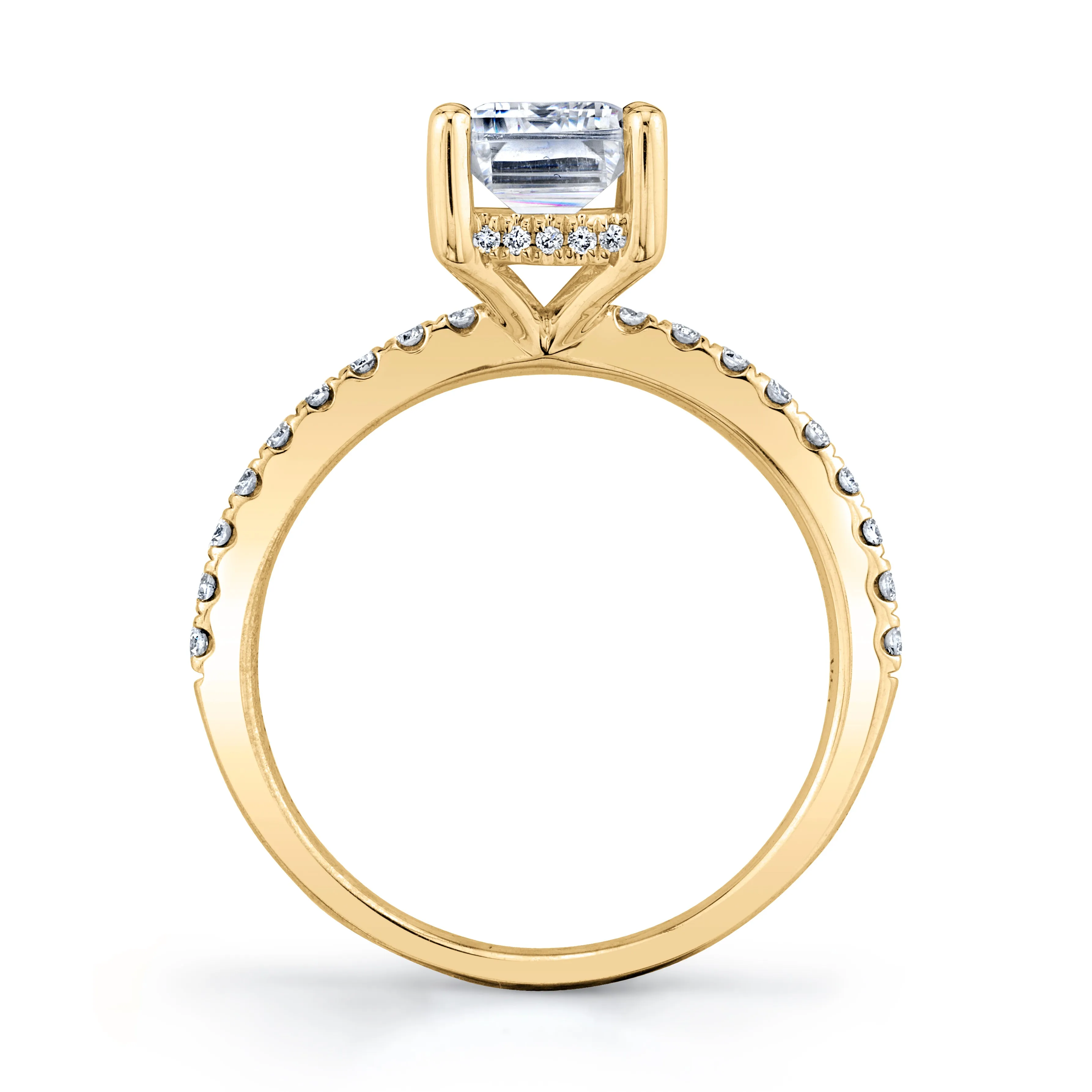 14K Oval Shape with Round Channel