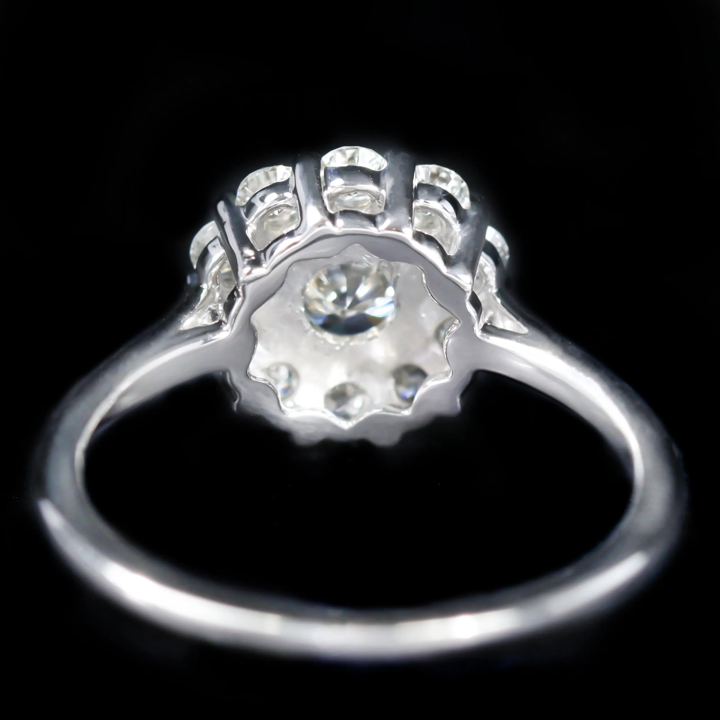 14K White Gold 0.89 Carat Diamond Engagement Ring