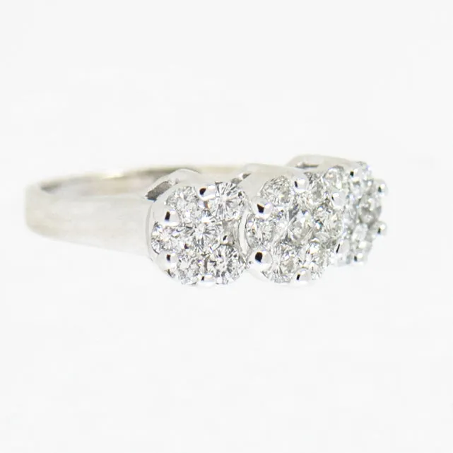 14K White Gold 1.13 ctw Ladies  Diamond Ring