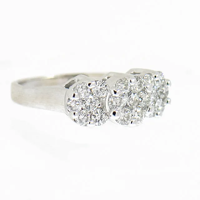 14K White Gold 1.13 ctw Ladies  Diamond Ring