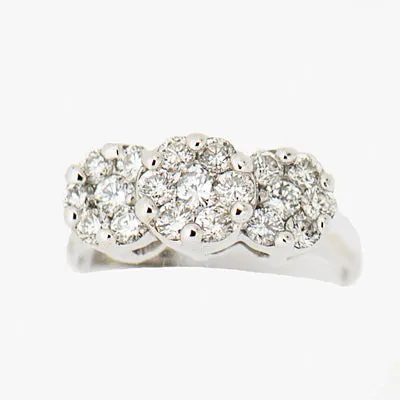 14K White Gold 1.13 ctw Ladies  Diamond Ring