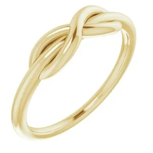 14K Yellow Infinity-Style Ring
