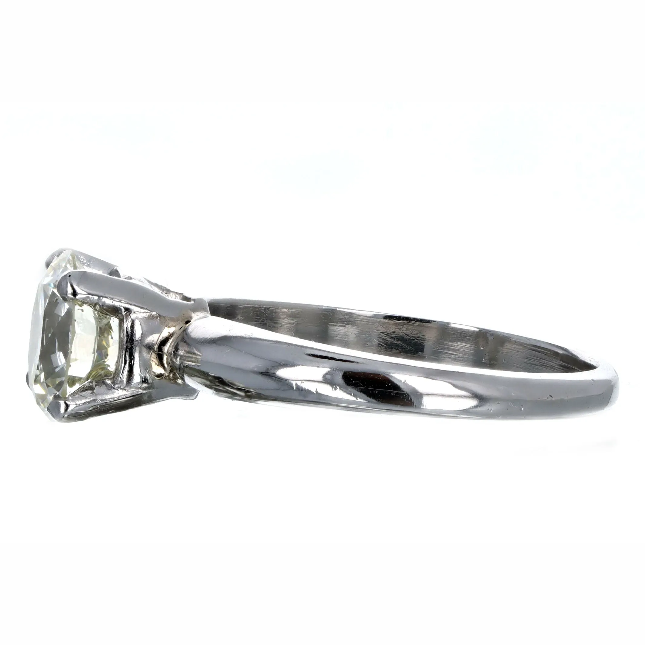 1.50 Carat Round Brilliant Diamond Solitaire Engagement Ring GIA Certified