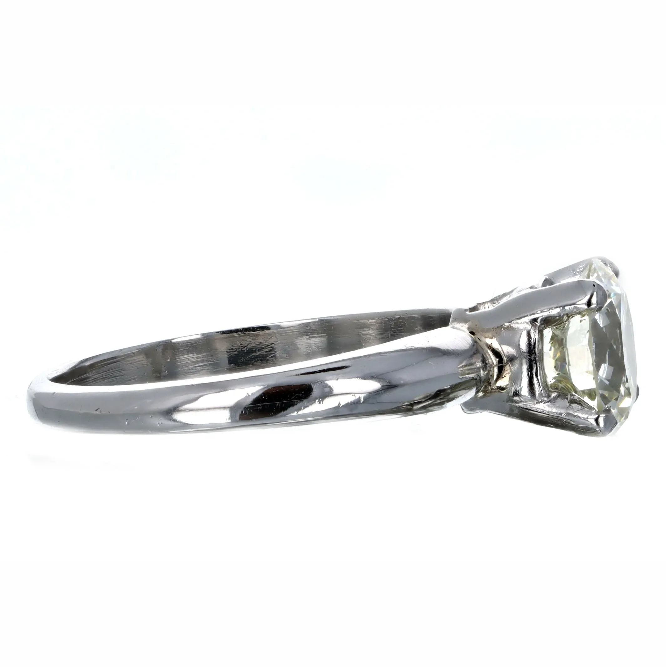 1.50 Carat Round Brilliant Diamond Solitaire Engagement Ring GIA Certified