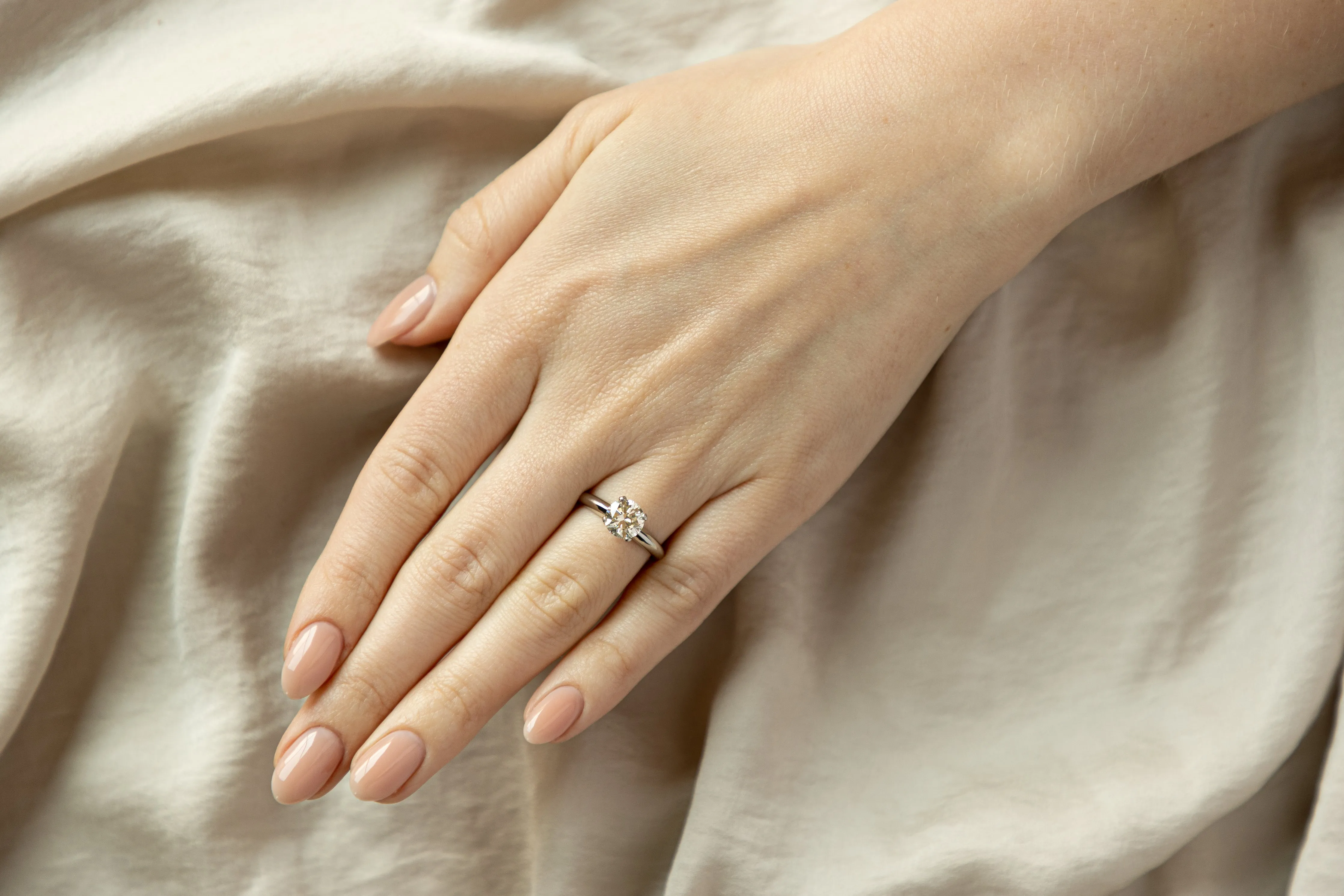 1.50 Carat Round Brilliant Diamond Solitaire Engagement Ring GIA Certified