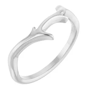 18K Palladium White Branch Ring