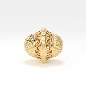 18k Solid Gold Designer Fancy Spacer Bead Finding 10mm 11mm 12mm