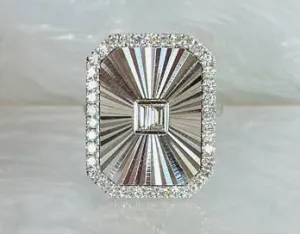 18k white gold Doves by Doron Paloma Ring