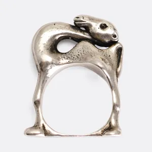 1940's Silver Camel Ring by Moshe Oved