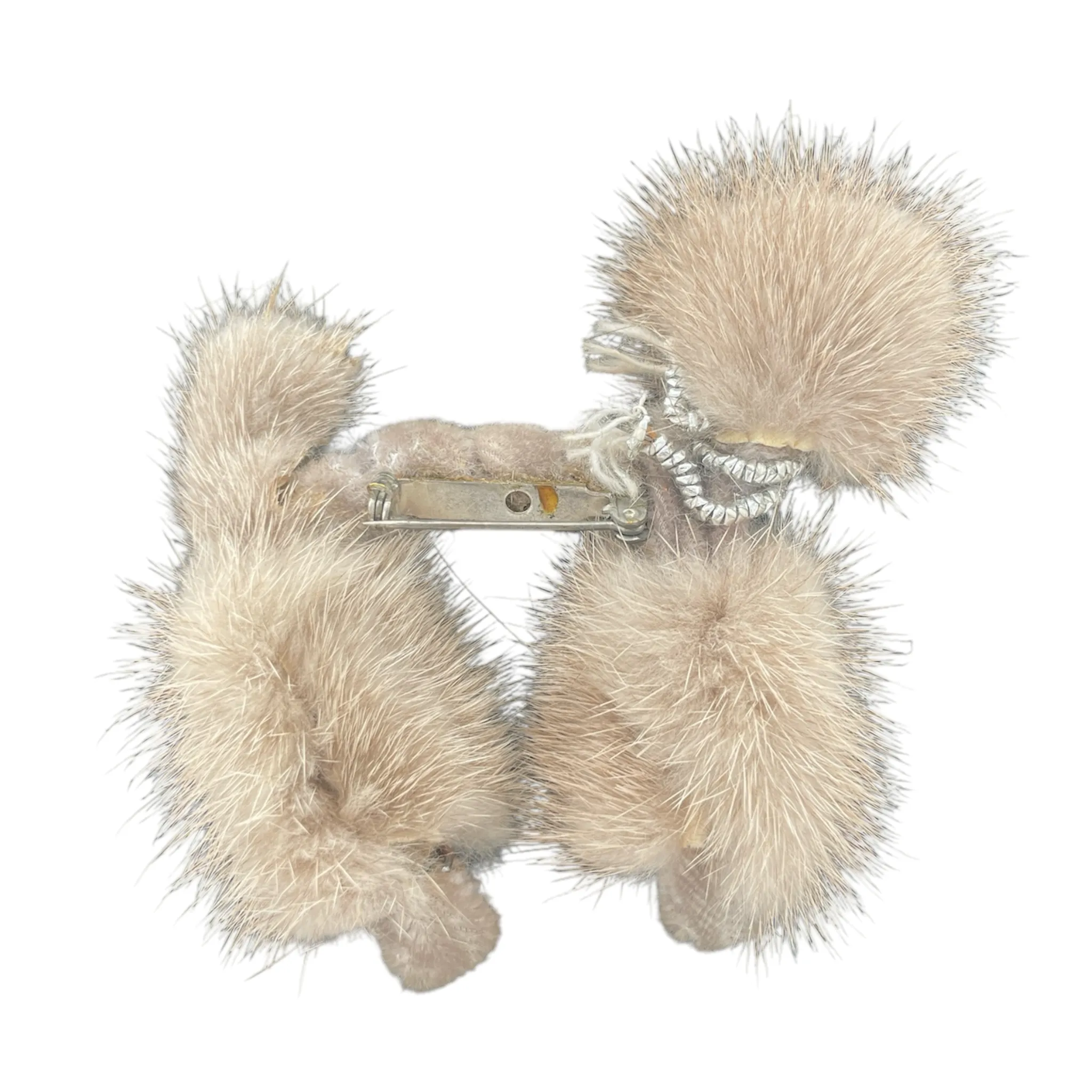1950’s Whimsical Mink Poodle Brooch