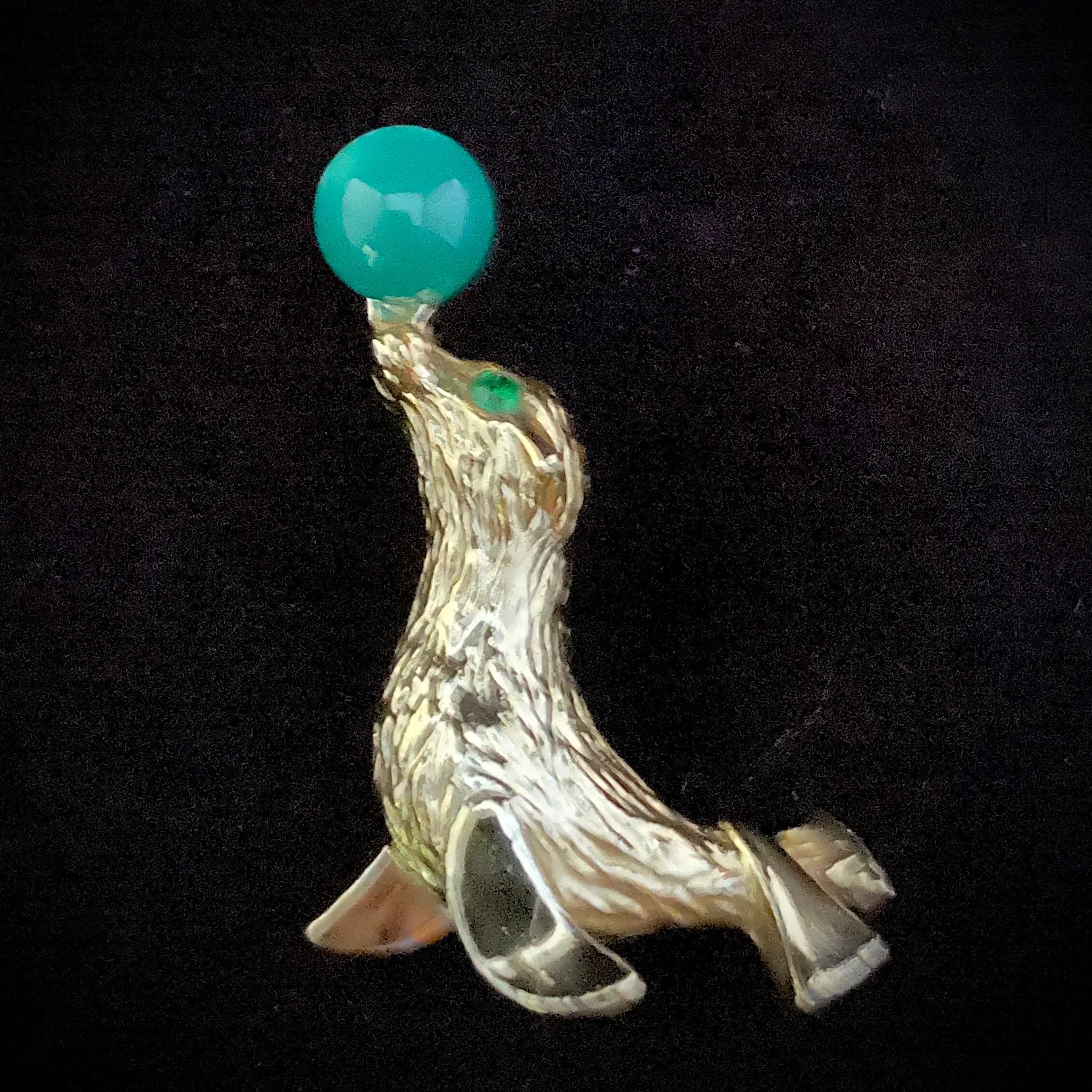 1960s Gerry's Circus Seal Brooch