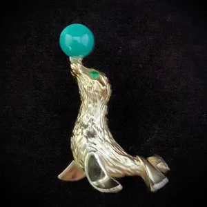 1960s Gerry's Circus Seal Brooch