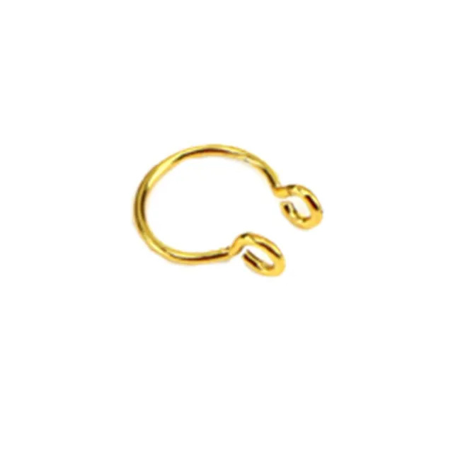 1pcs U Shaped Fake Nose Ring Hoop Septum Rings Stainless Steel Nose Piercing Fake Piercing Oreja Pircing Jewelry
