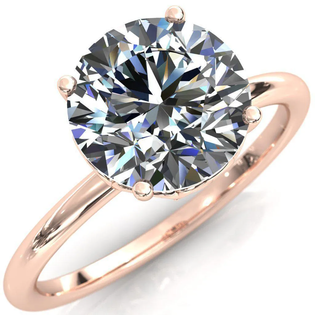 1st Star Round Center Stone Engagement Ring