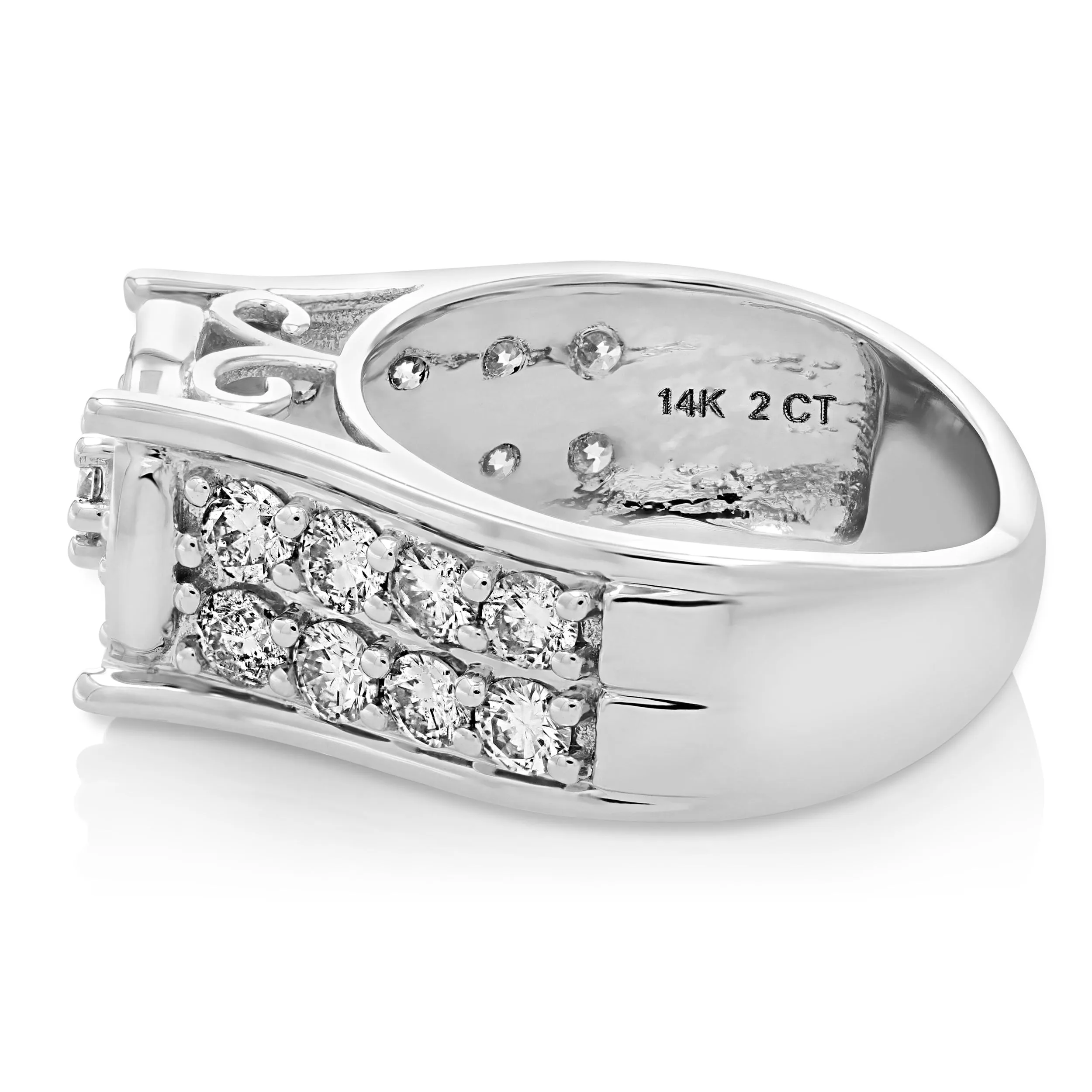 2 cttw Classic Diamond Engagement Rings in 14K White Gold