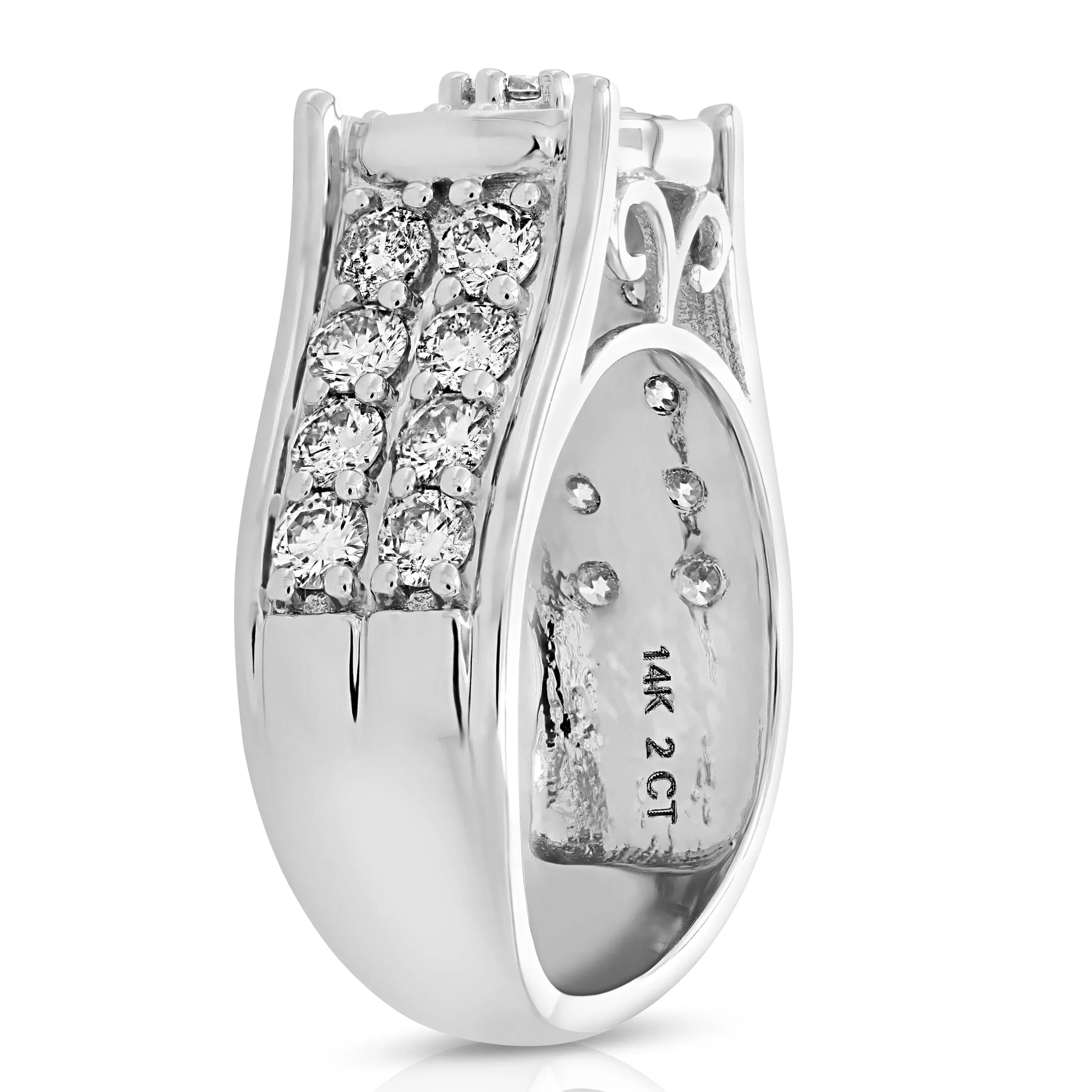 2 cttw Classic Diamond Engagement Rings in 14K White Gold