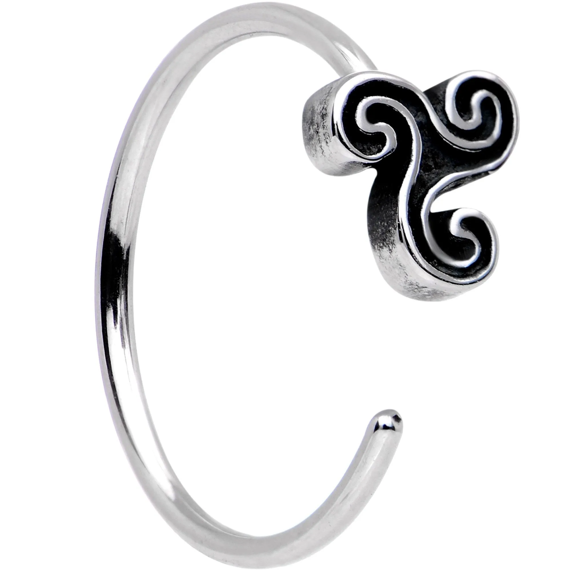 20 Gauge Aurora Gem Ultra Modern Nose Bone Captive Ring Pack Set of 5