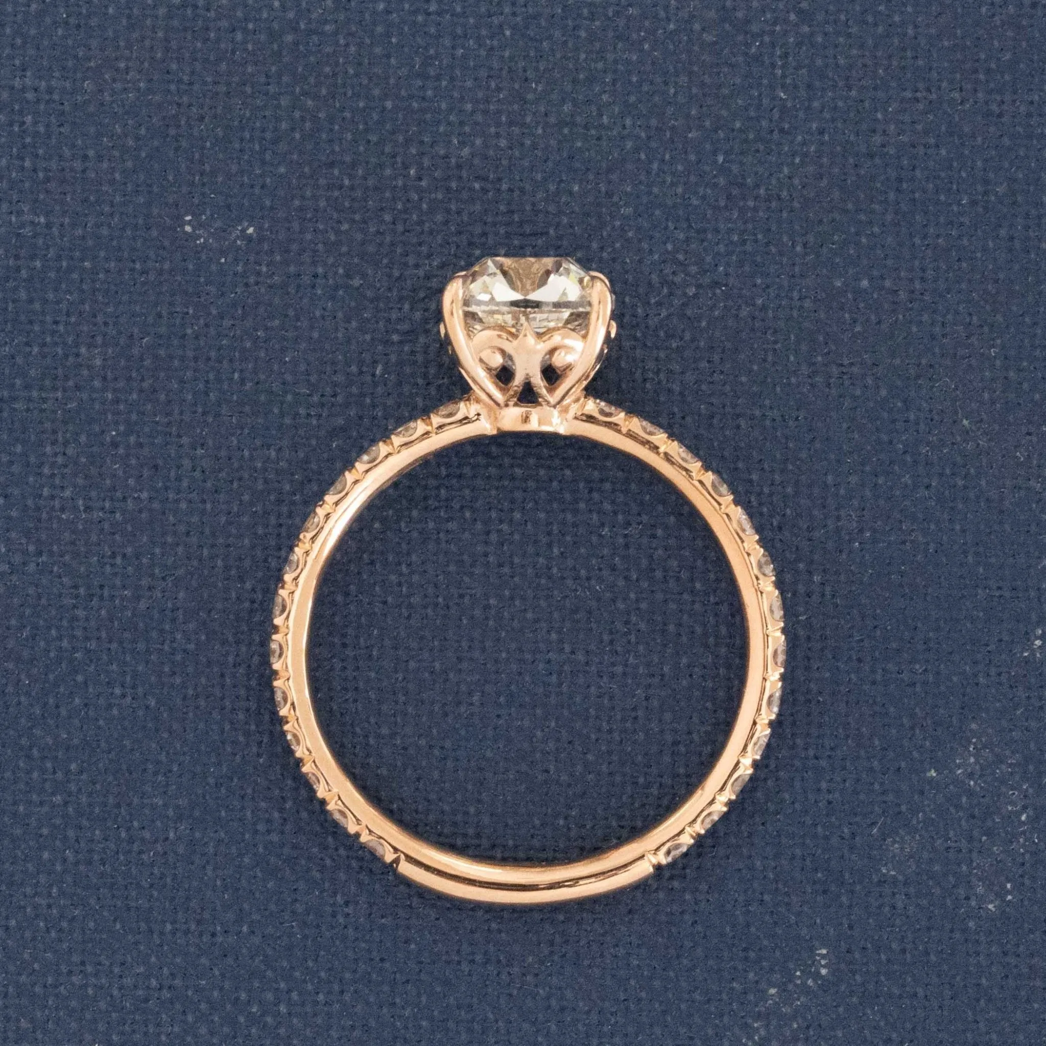 2.03ct August Vintage Cushion Cut Diamond Ring