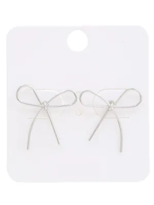 27 Mini Metal Bow Earrings