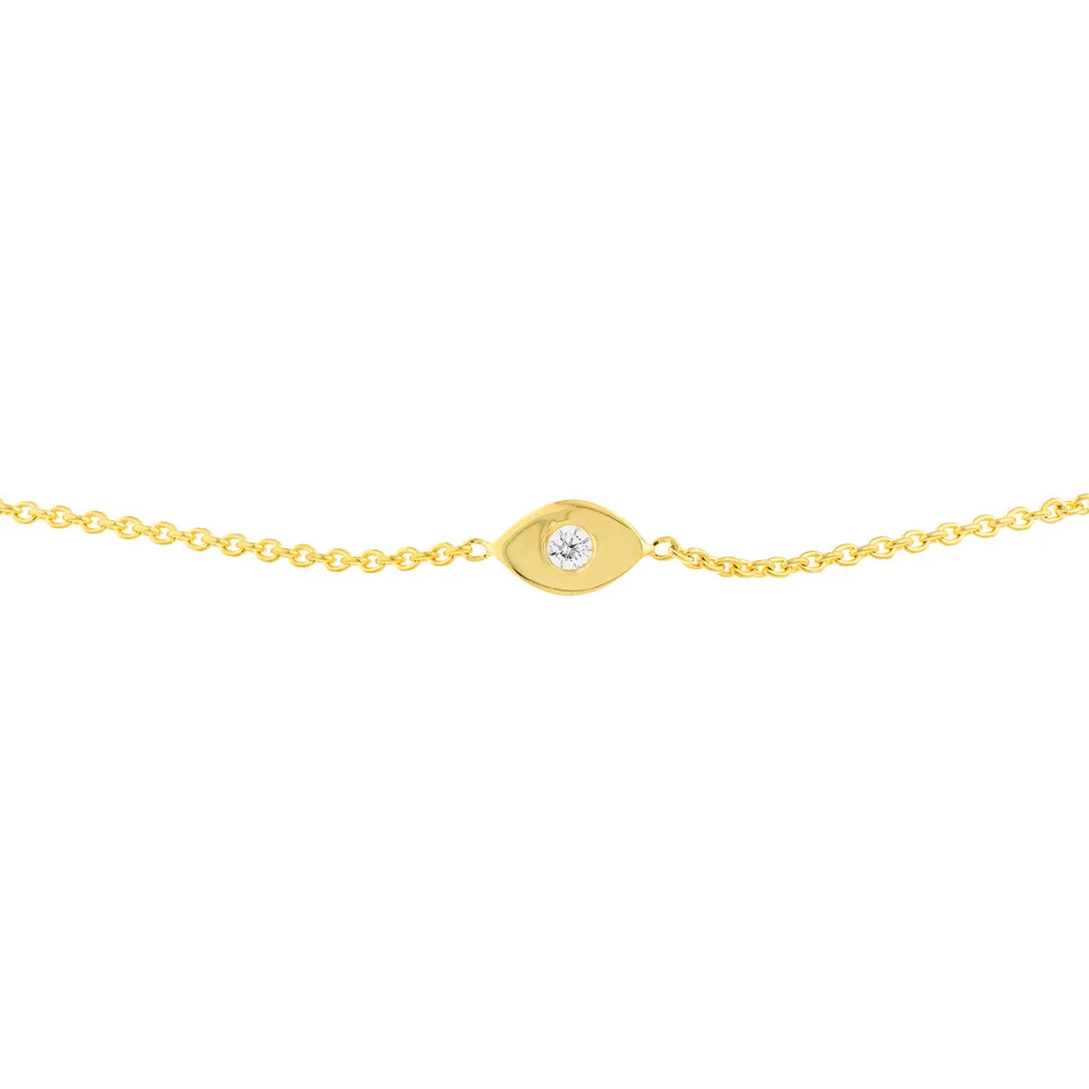 3pt Diamond Evil Eye Bolo Bracelet