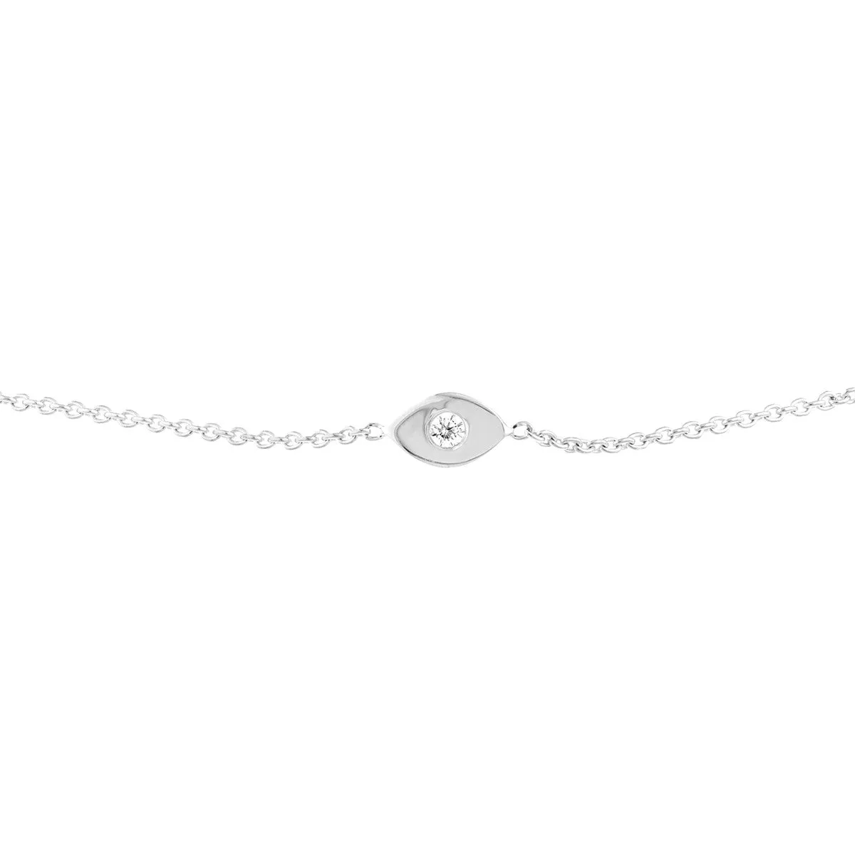 3pt Diamond Evil Eye Bolo Bracelet