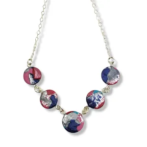 5 Multi Coin Necklace - Very Peri