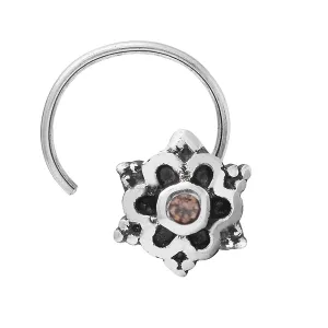 925 Sterling Silver Studs Nose Pin Vintage Nose Ring For Women