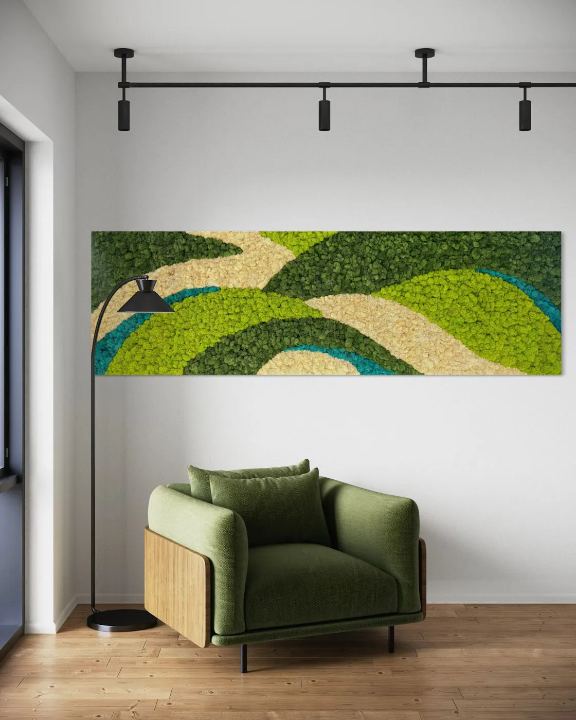 Abstract Modern Moss Art