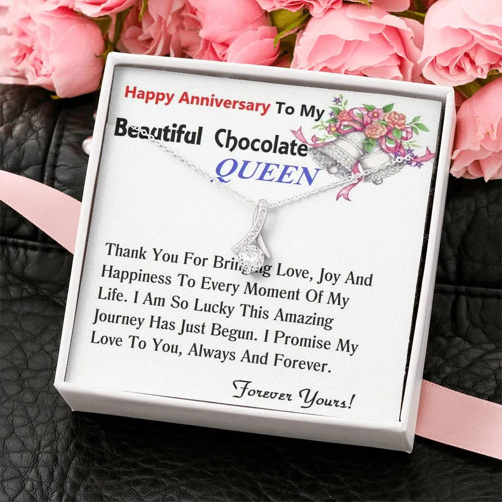 ALLURING BEAUTY Necklace, For Girlfriend | For Wife, For Christmas, Birthday, Valentine's Day, Anniversary, Custom Message Card