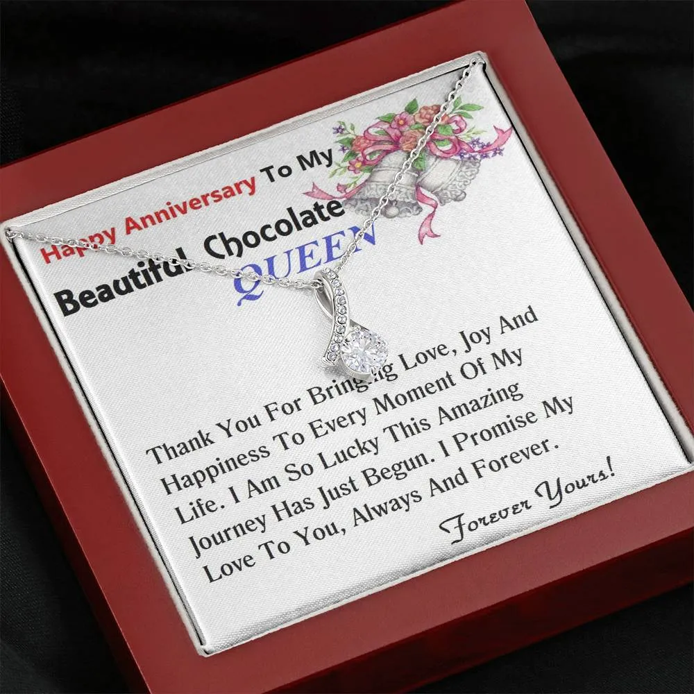 ALLURING BEAUTY Necklace, For Girlfriend | For Wife, For Christmas, Birthday, Valentine's Day, Anniversary, Custom Message Card