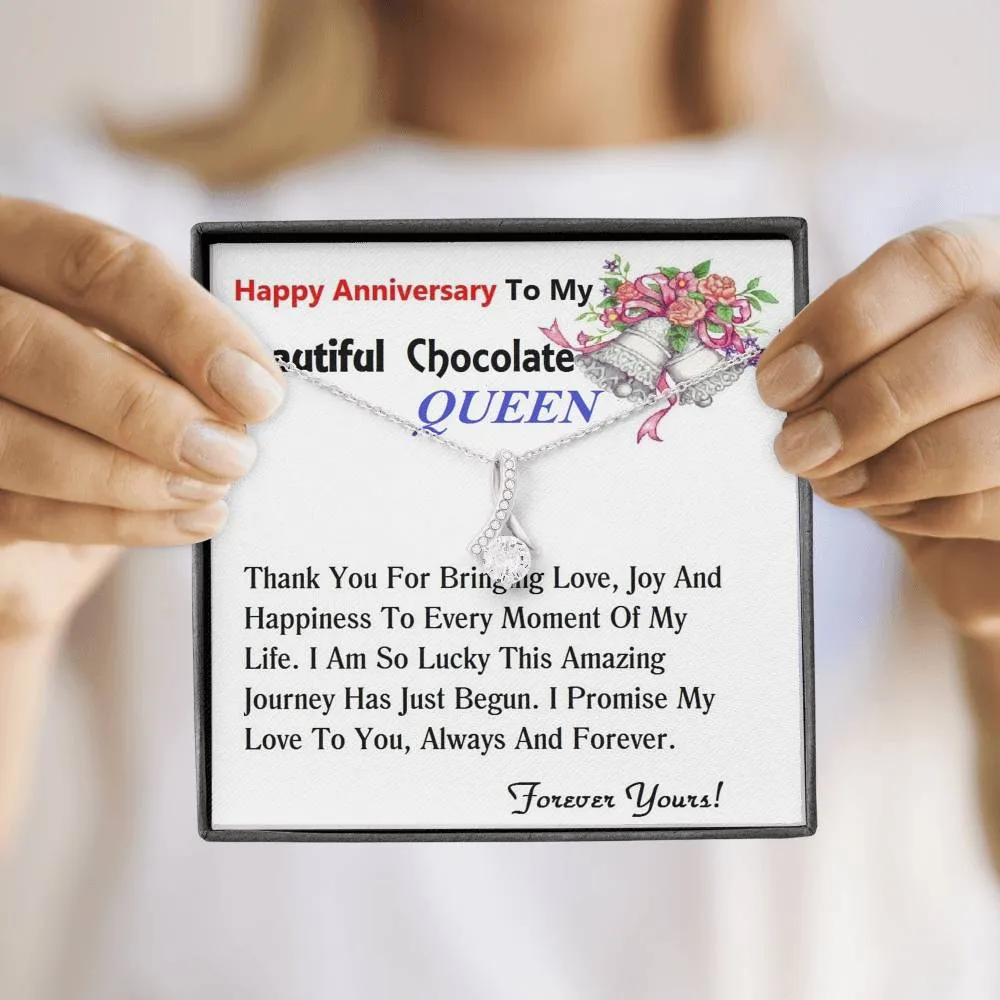 ALLURING BEAUTY Necklace, For Girlfriend | For Wife, For Christmas, Birthday, Valentine's Day, Anniversary, Custom Message Card