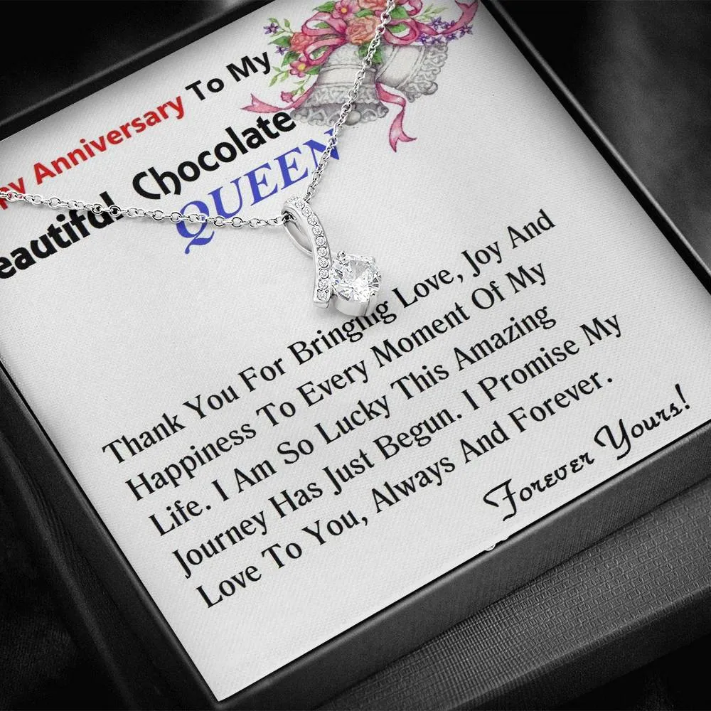 ALLURING BEAUTY Necklace, For Girlfriend | For Wife, For Christmas, Birthday, Valentine's Day, Anniversary, Custom Message Card