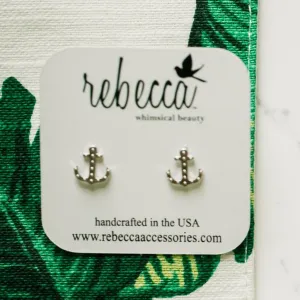 Anchor Dainty Post Earring