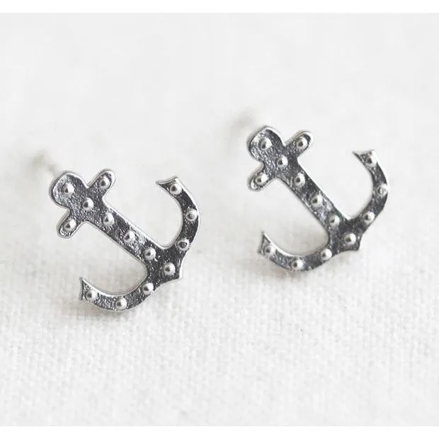 Anchor Dainty Post Earring