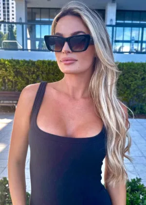 Aura Sunglasses - Black and Grey Gradient