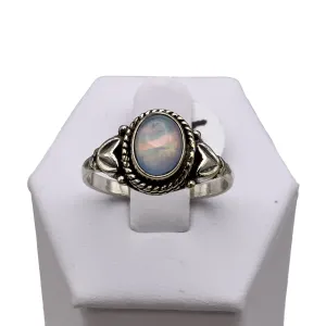 Aurora Opal Solid 925 Sterling Silver
