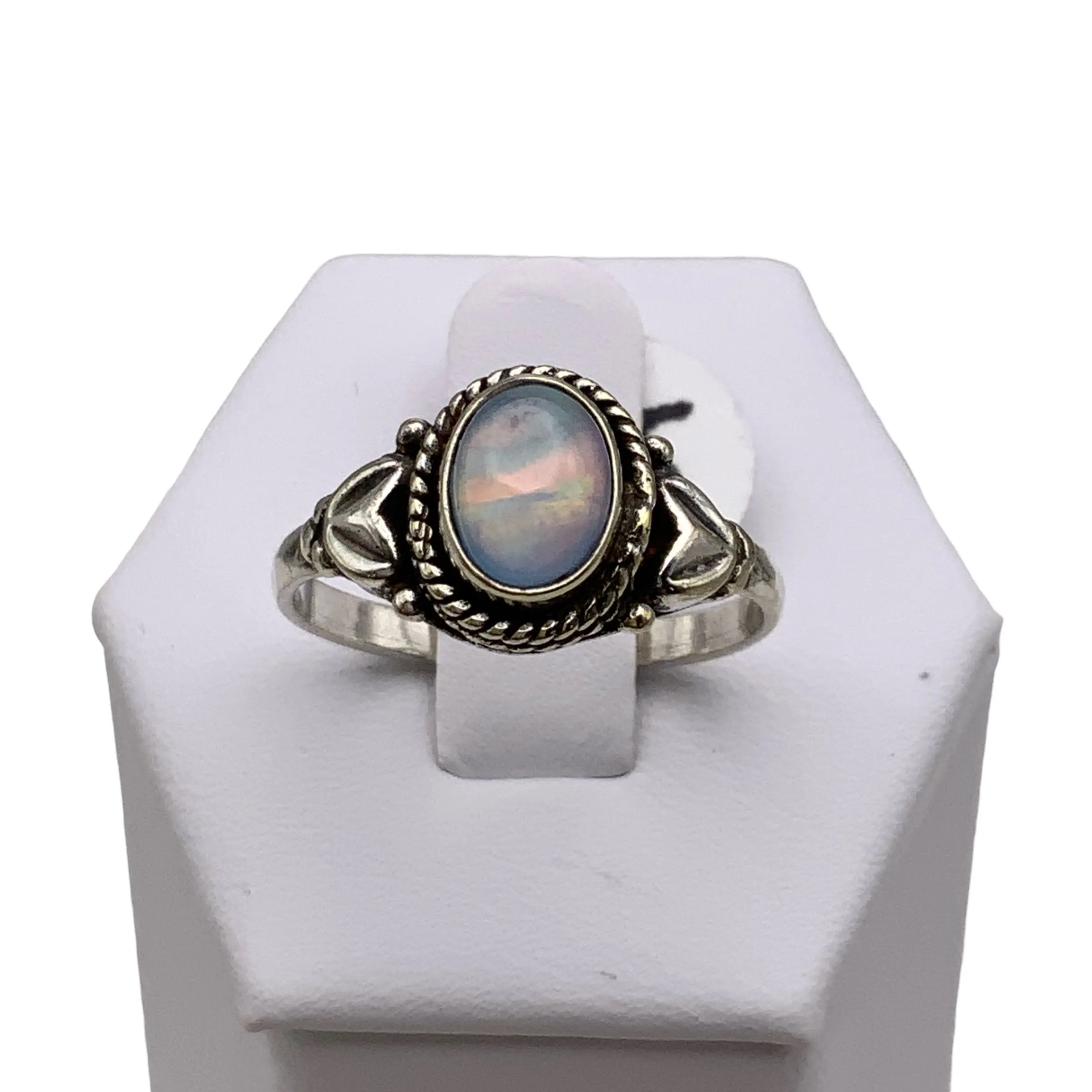 Aurora Opal Solid 925 Sterling Silver