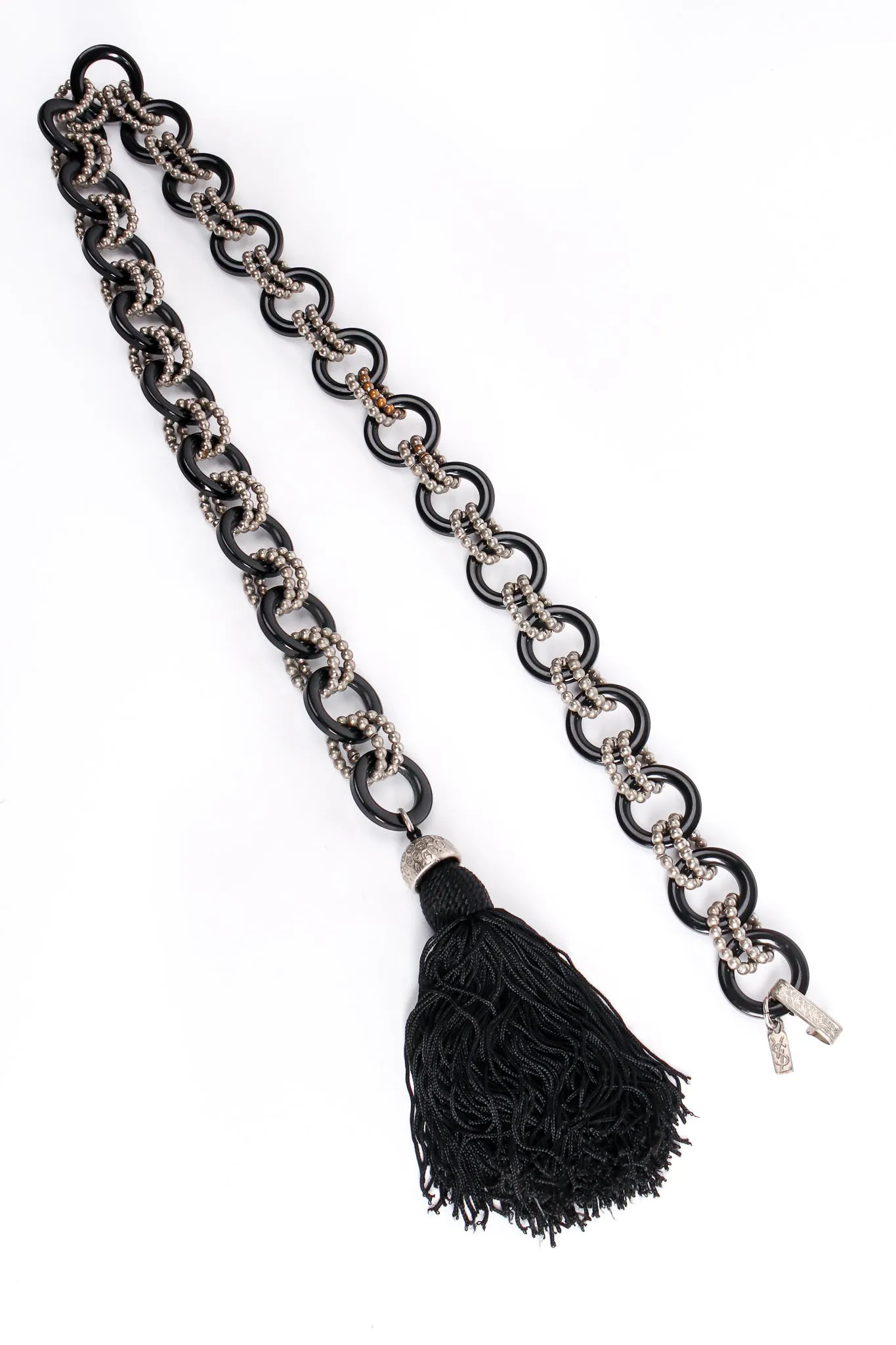 Bakelite Ball Chain Tassel Belt