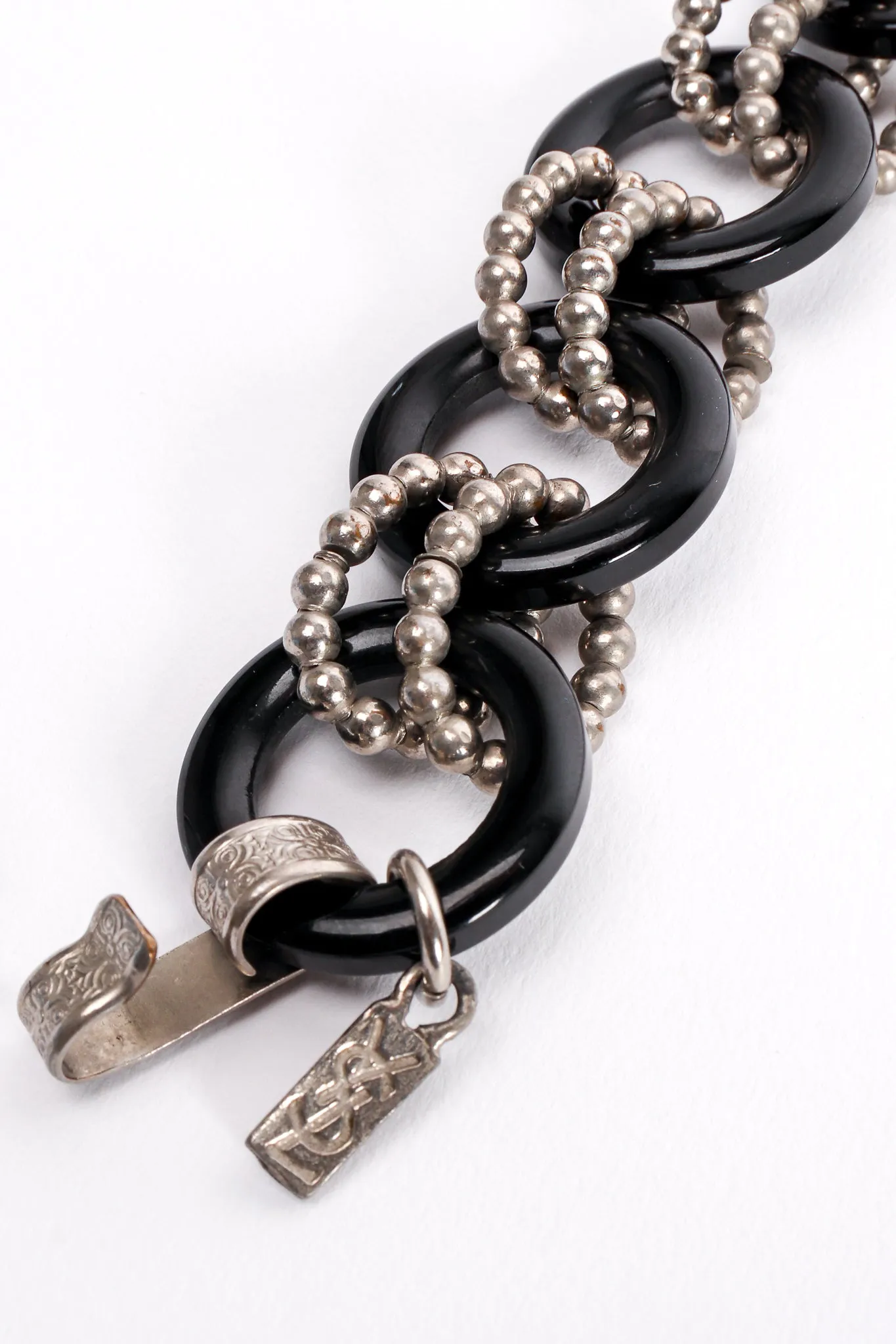Bakelite Ball Chain Tassel Belt