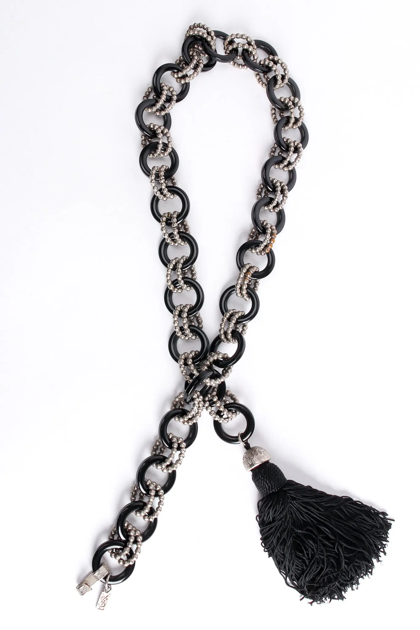 Bakelite Ball Chain Tassel Belt