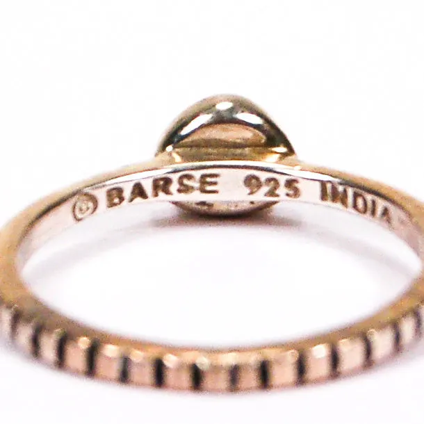 Barse Carnelian Sterling Silver Stacking Rings