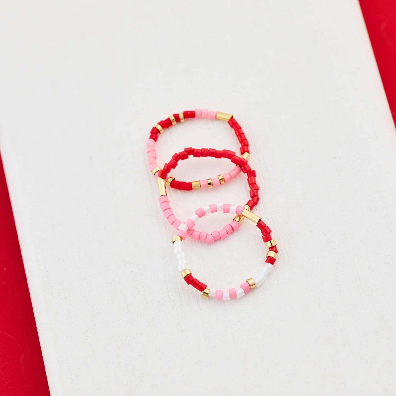 Be Mine Stretch Ring Set of 3