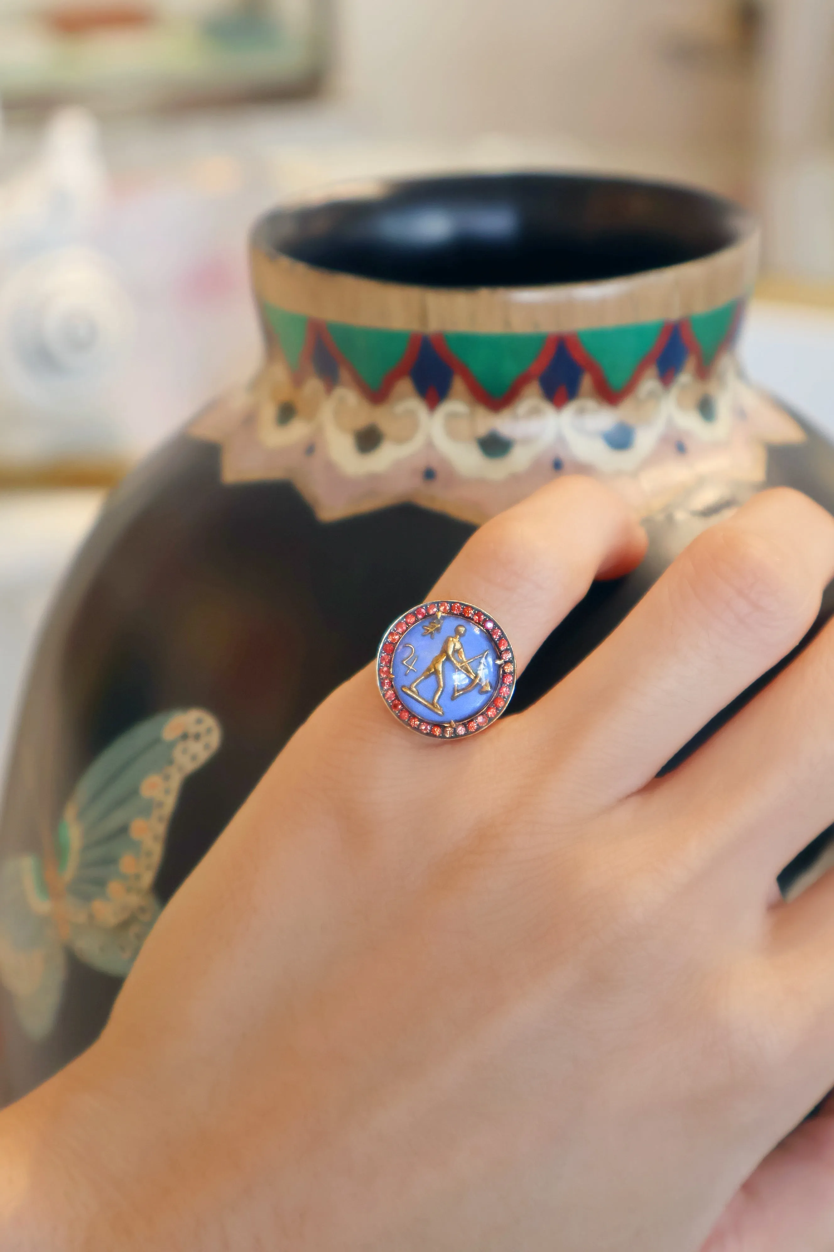 Being Crystal Sagittarius Ring