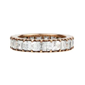 Bell & Bird Scalloped Cutdown Carré Cut Diamond Eternity Band