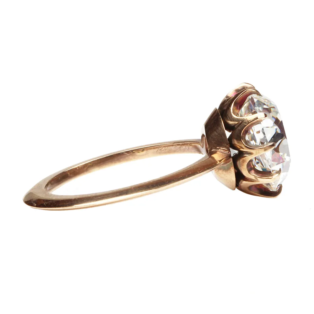 Bell & Bird Scalloped Solitaire on Knife Edge Band