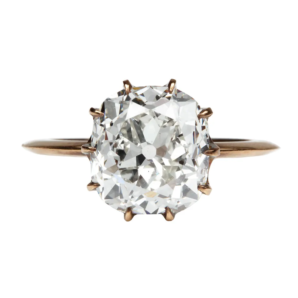 Bell & Bird Scalloped Solitaire on Knife Edge Band