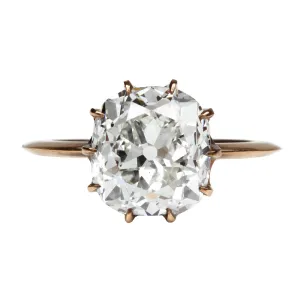 Bell & Bird Scalloped Solitaire on Knife Edge Band